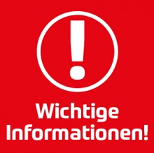 Wichtige Informationen!