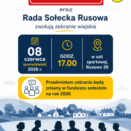 Zebranie wiejskie w Rusowie